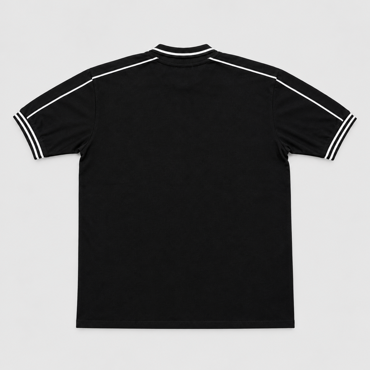 Bigjordan Calories Club Zipper Polo Shirt Black Baju Polo Pria Jumbo Big Size Lengan Pendek 6