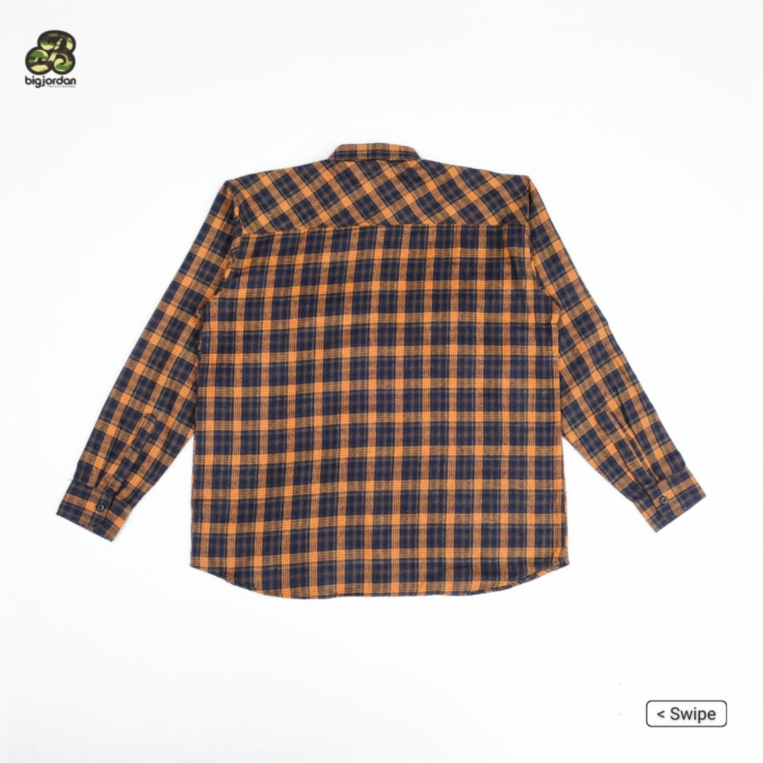 LIVORNO - Kemeja Flannel Big Size Pria Ukuran Jumbo 4XL-8XL | bigjordan 3