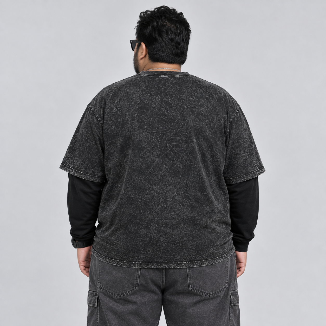 BigJordan Kaos Washed Double Layer Big Size Stay Confident Cotton Combed 24s Pria Jumbo 3XL–8XL 2