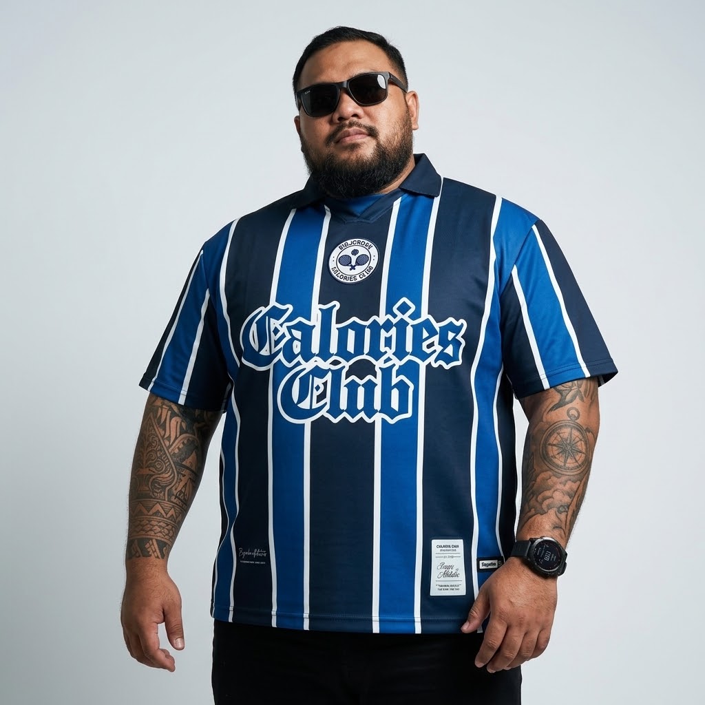 BigJordan Jersey Big Size Calories Club Navy Blue Oversize