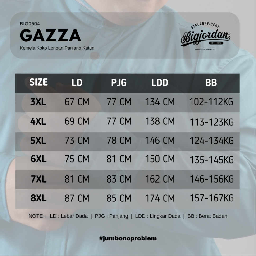 GAZZA TOSKA - KEMEJA KOKO LENGAN PANJANG 5