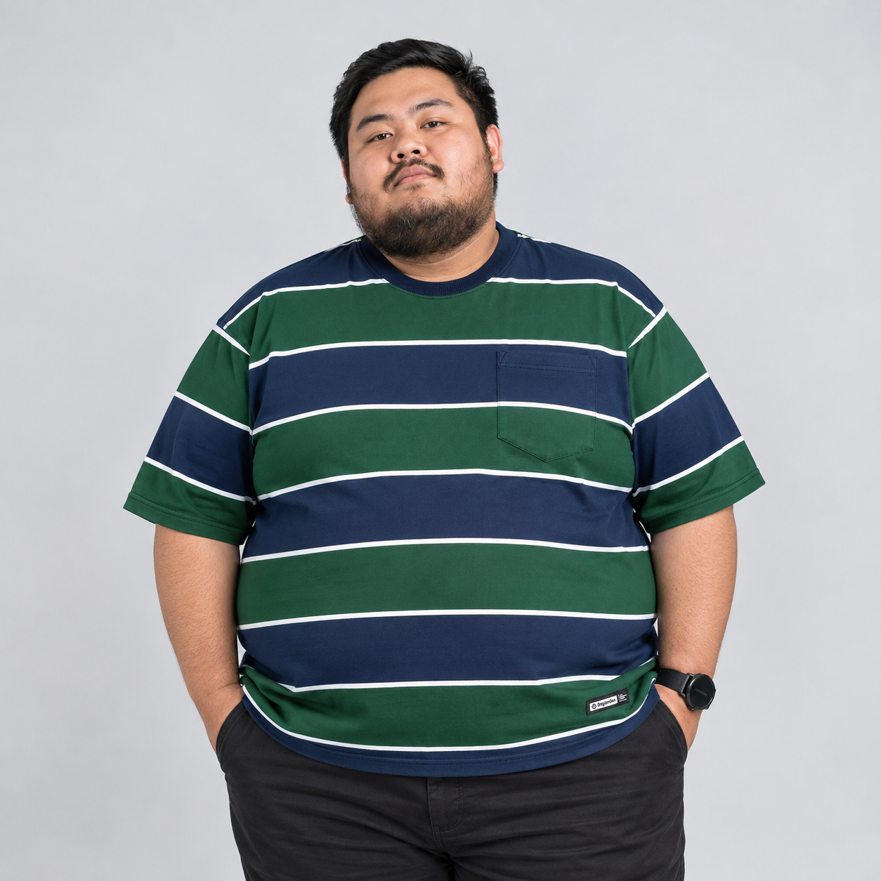 Heijo Kaos Salur Pocket Big Size – Boxy Oversize - Bigjordan