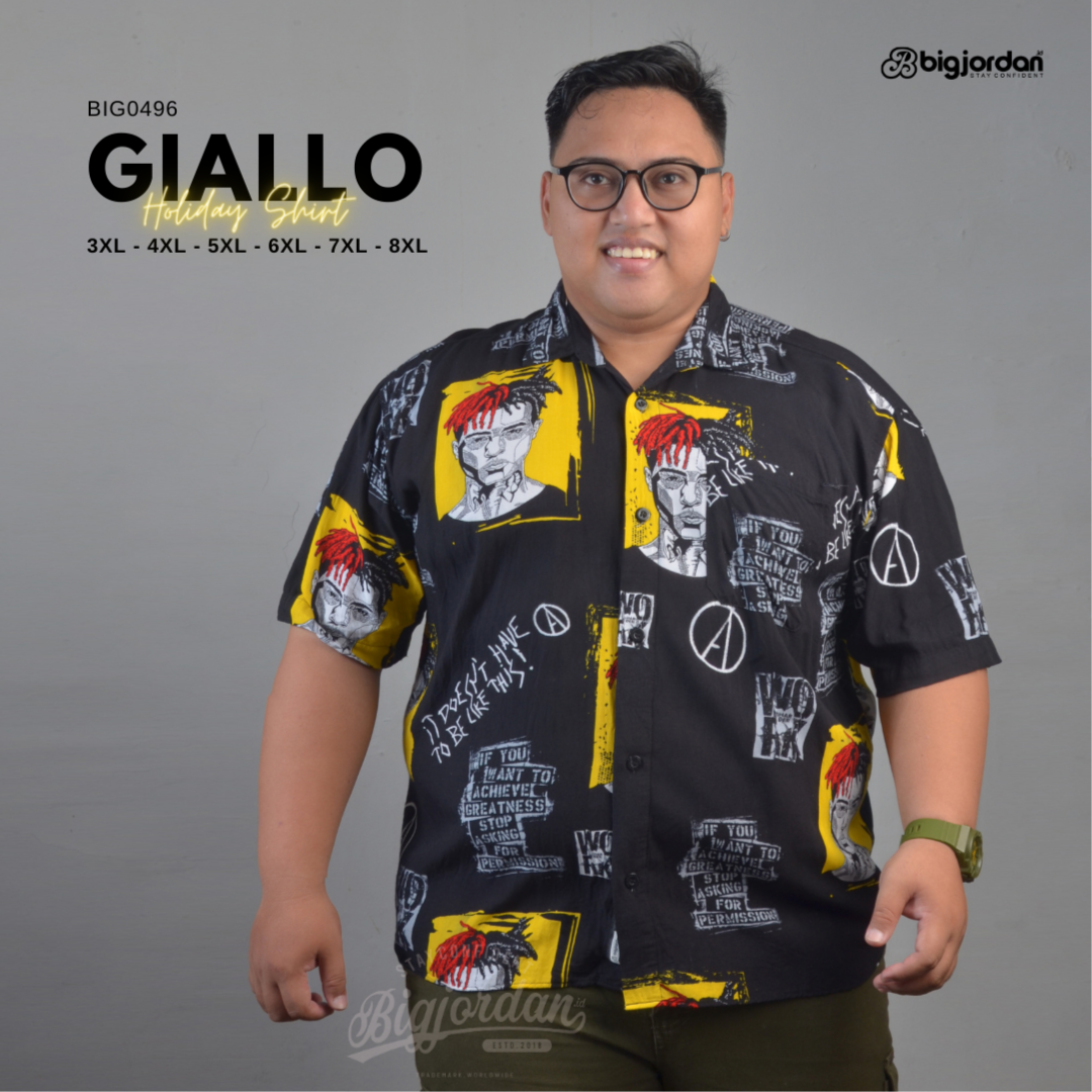GIALLO - KEMEJA MOTF FULL PRINT 4