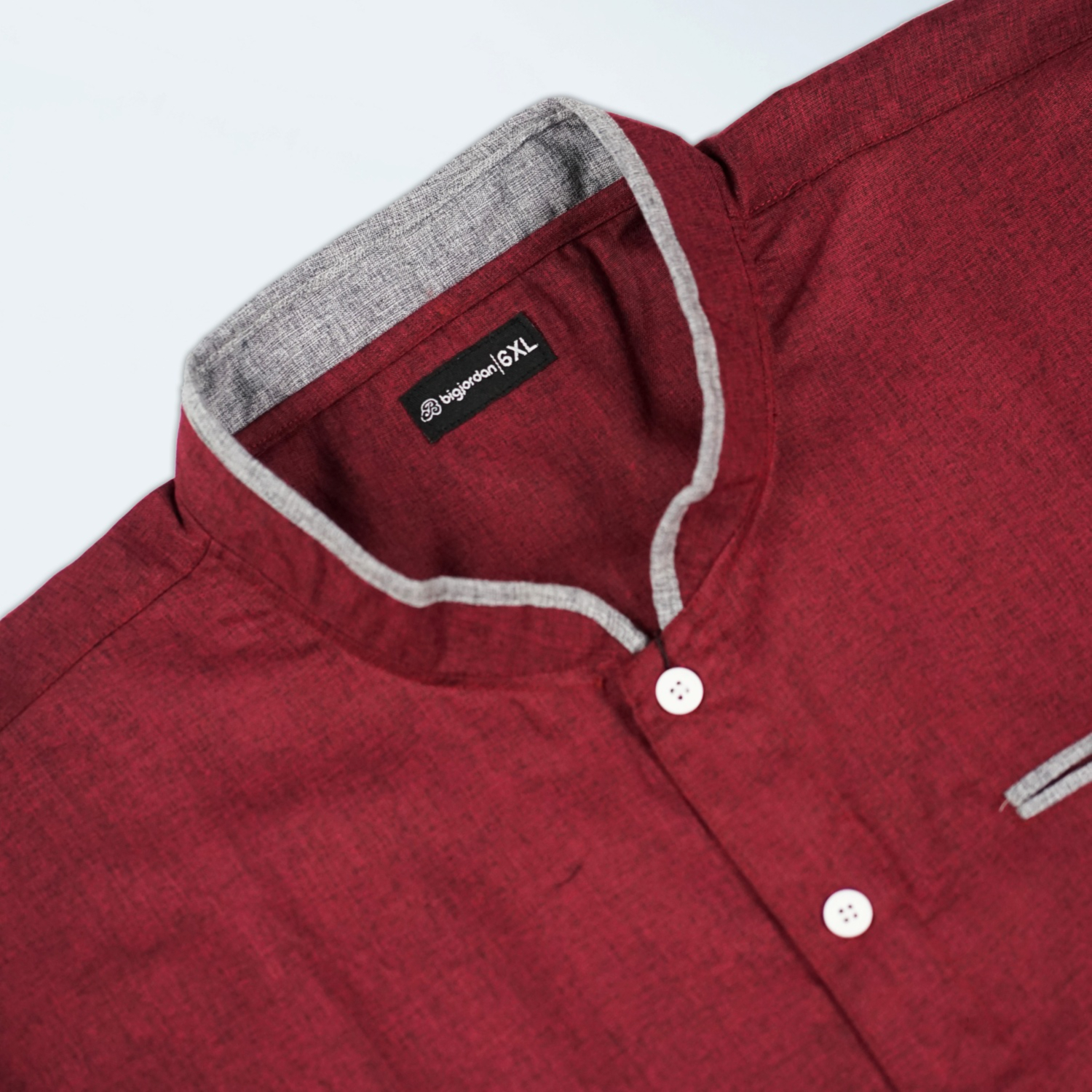 KEMEJA KOKO MADINA BURGUNDY 2