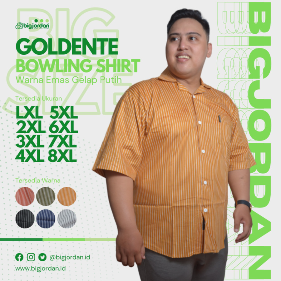 GOLDENTE KEMEJA BOWLING SALUR BIG SIZE 2