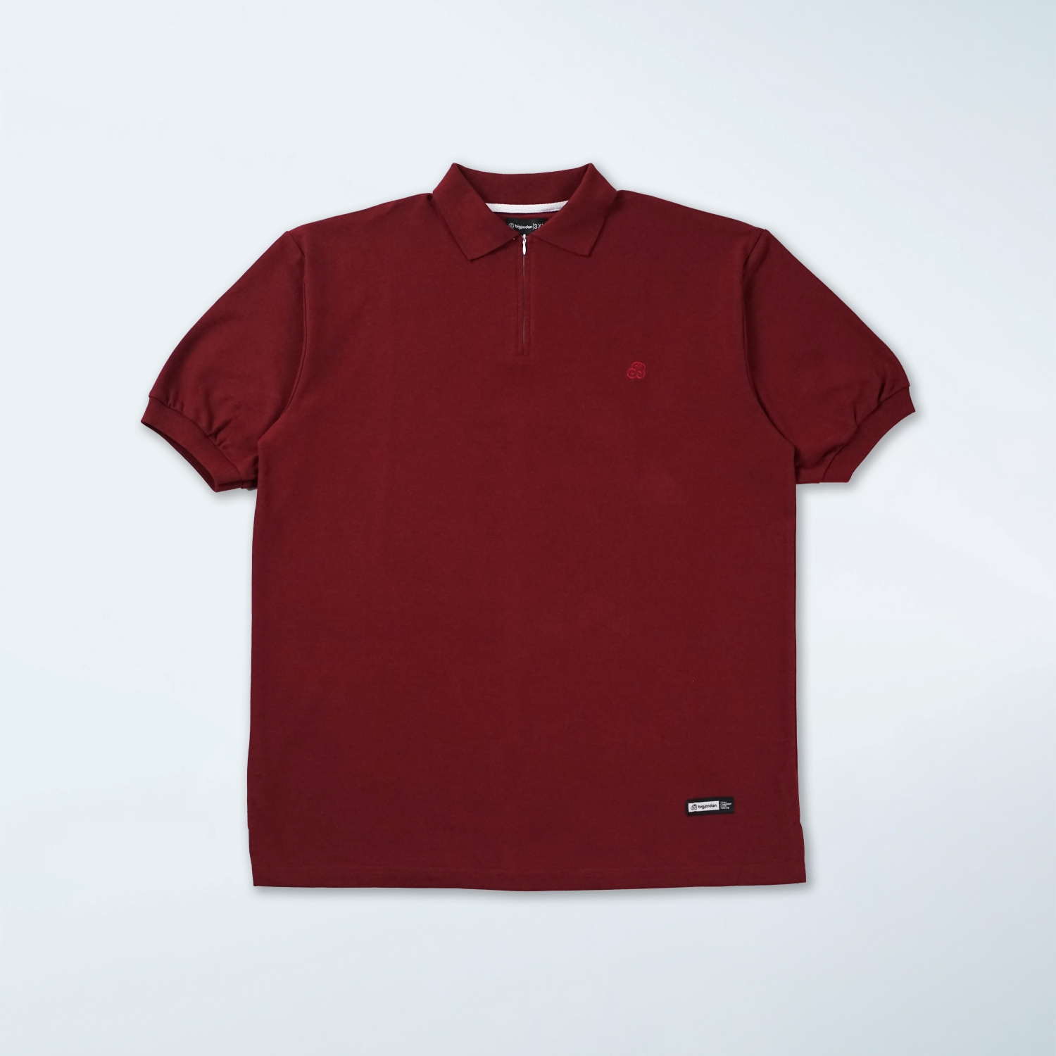 ELKAN - POLO SHIRT ZIPPER BURGUNDI 8