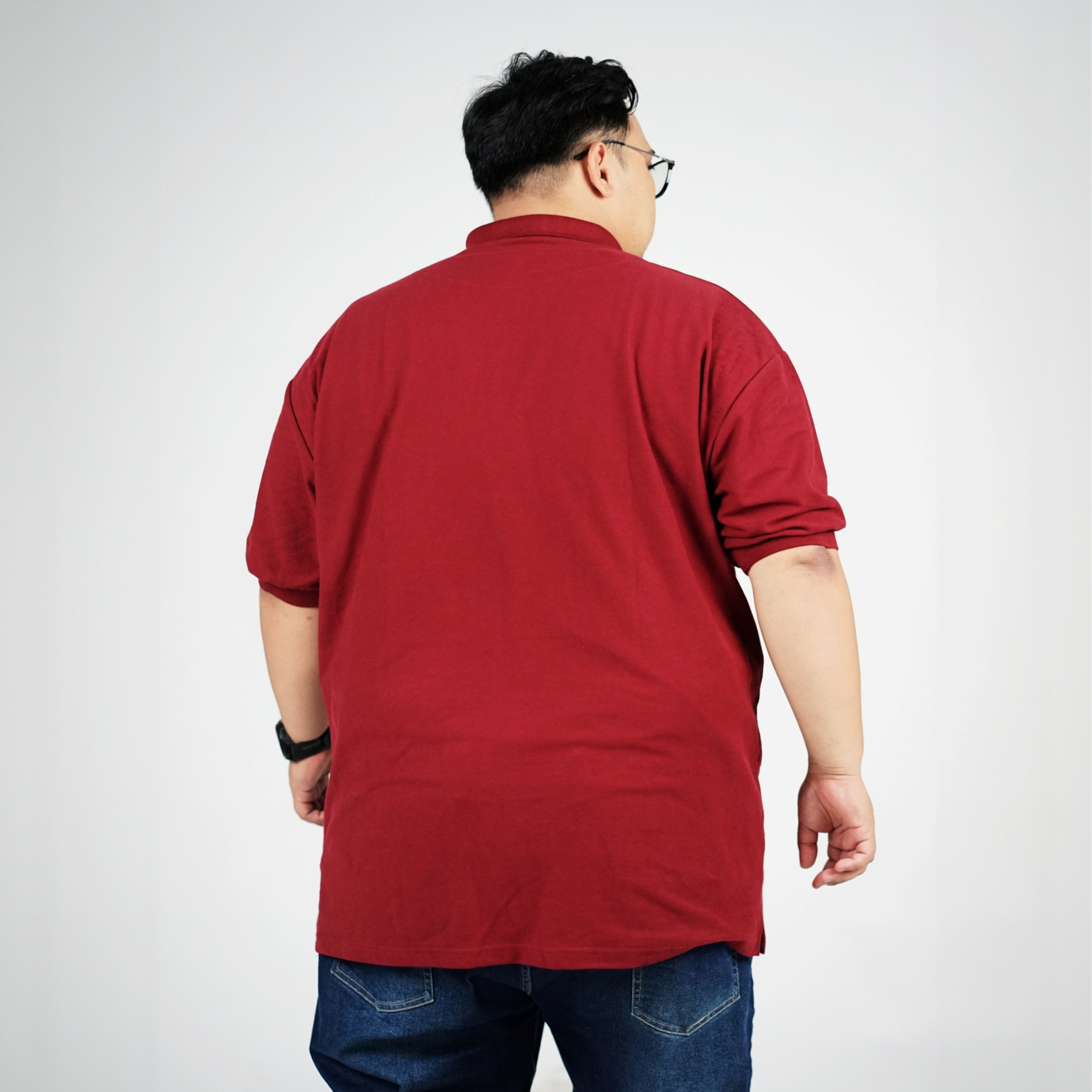 ELKAN - POLO SHIRT ZIPPER BURGUNDI 2