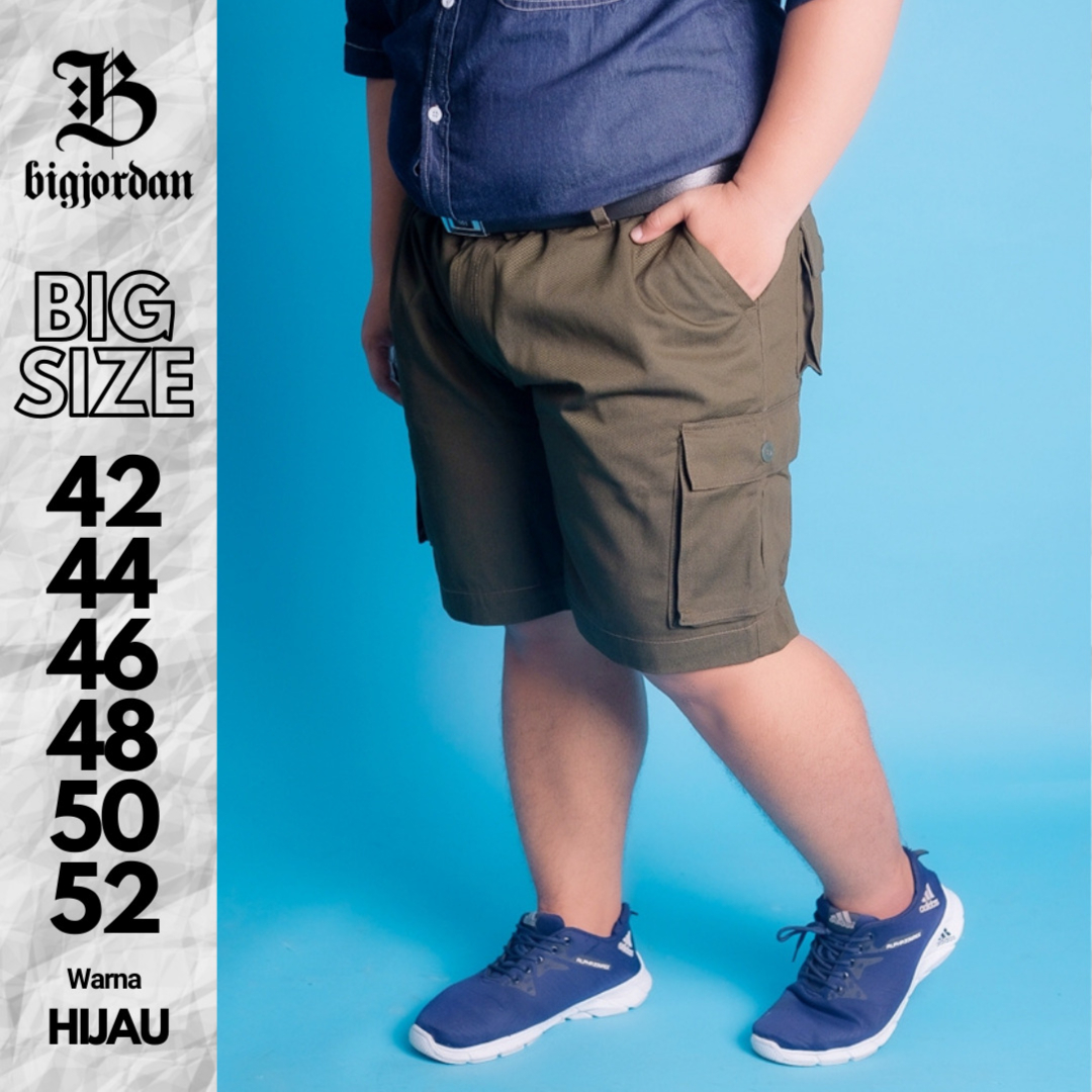 CELANA KARGO PENDEK HIJAU OLIVE