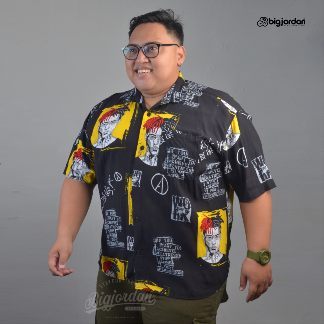 GIALLO - KEMEJA MOTF FULL PRINT 2