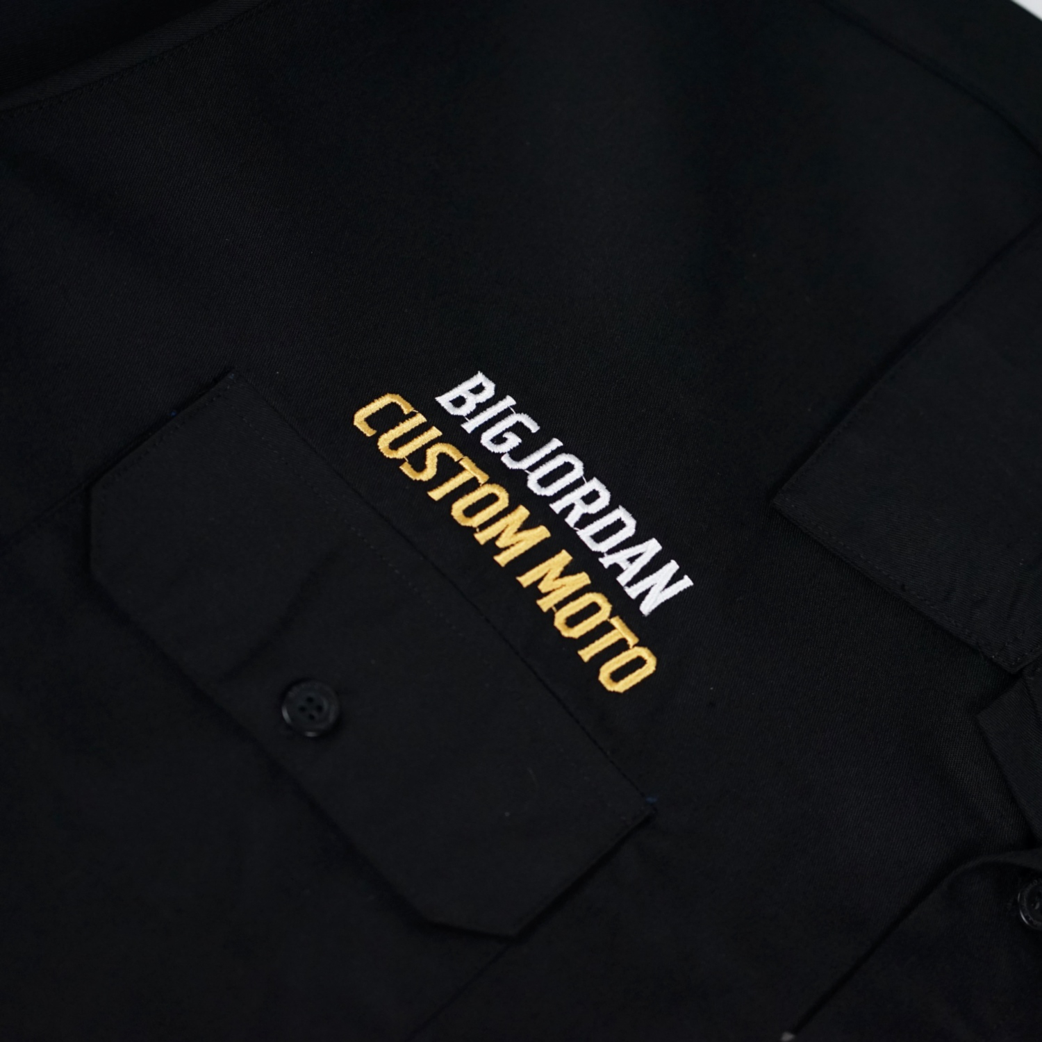 ROADSTER WORK SHIRT BIG SIZE – CUSTOM MOTO BLACK 5