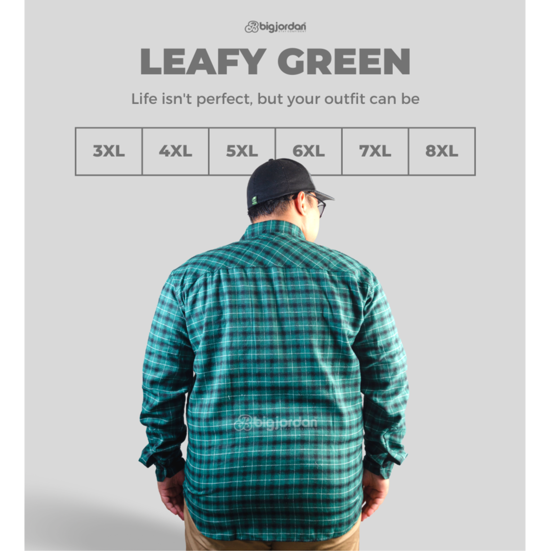 LEAFY GREEN - KEMEJA FLANNEL LENGAN PANJANG 4