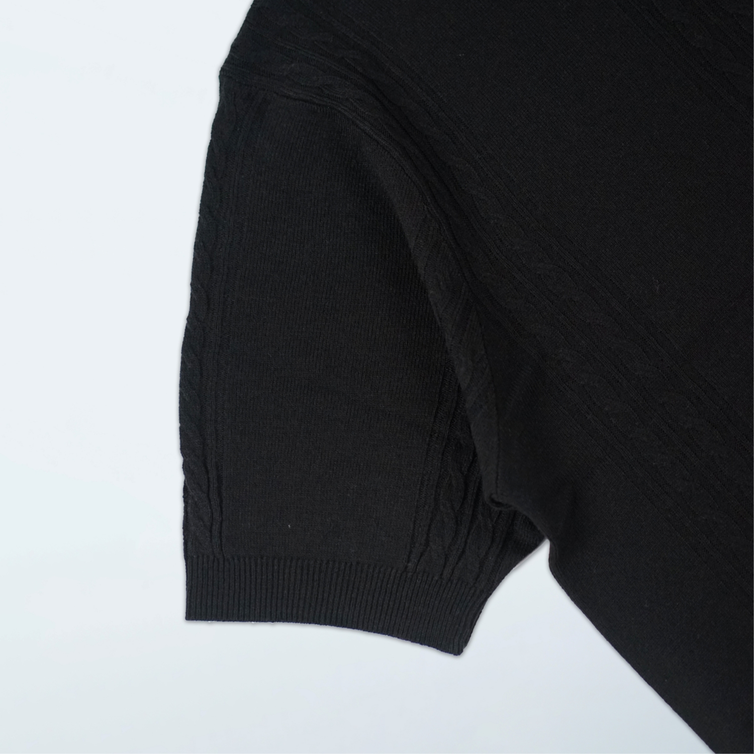 AZZURRO - POLO SHIRT AKRILIK HITAM 3