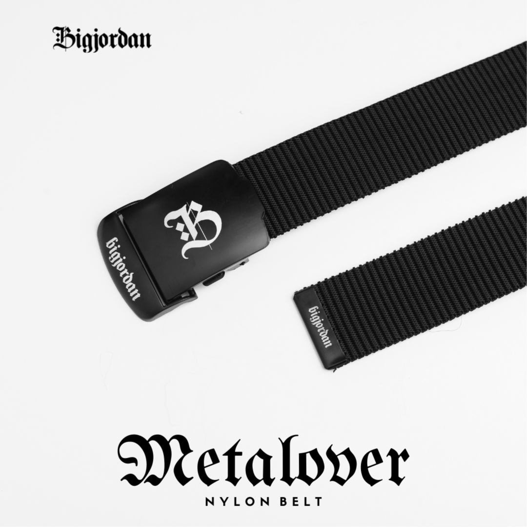 METALOVER - 150cm - IKAT PINGGANG SABUK BELT NYLON BLACK 3