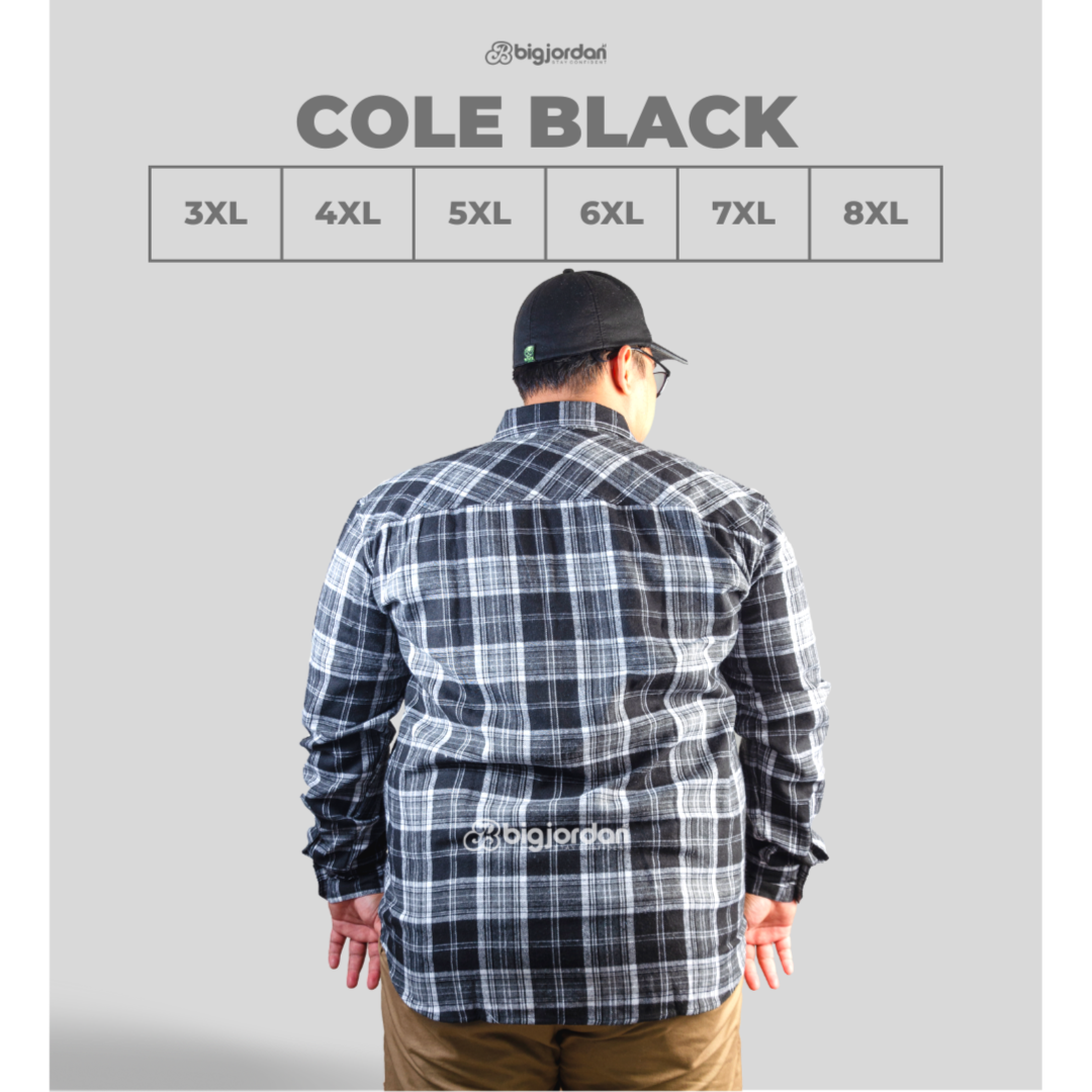 COLE BLACK - KEMEJA FLANNEL LENGAN PANJANG 4